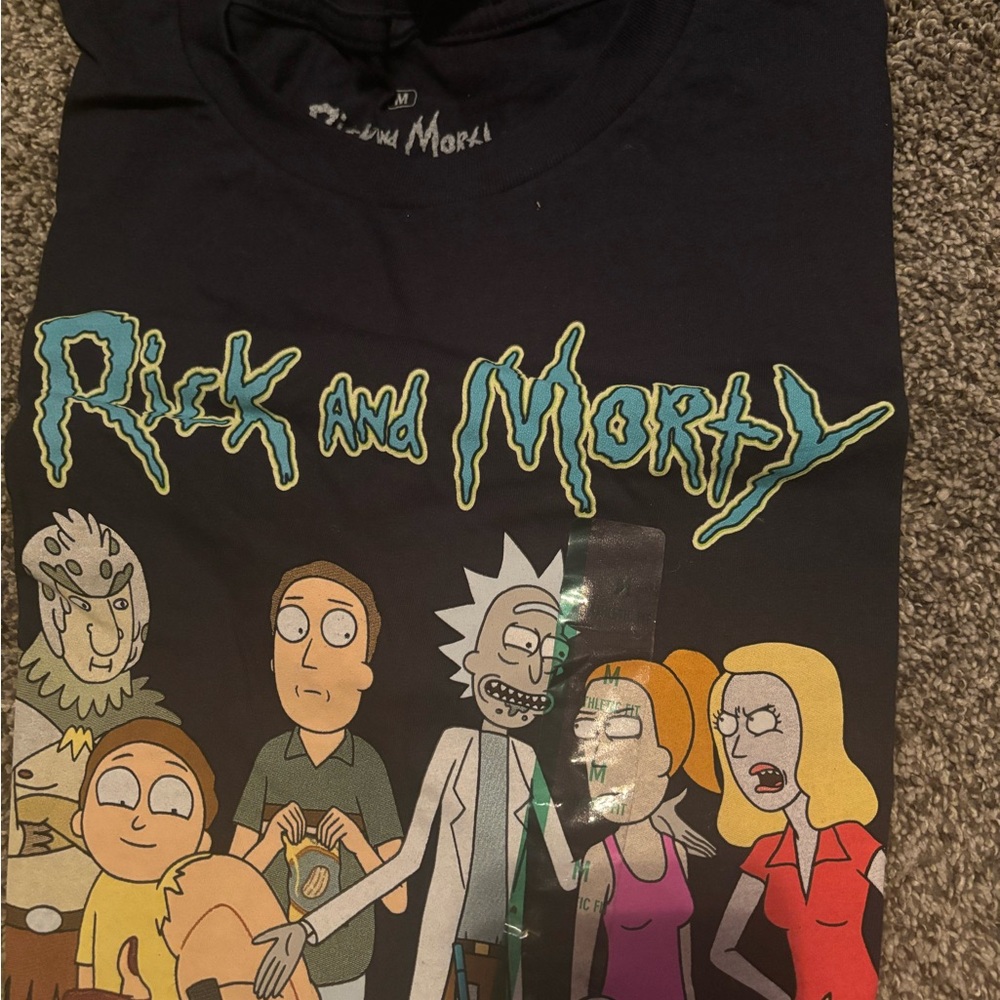Rick and Morty Dark Blue Graphic Tee